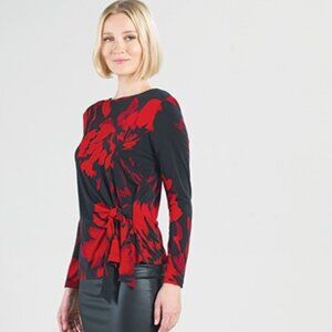 Side Tie Waist Tunic - Hibiscus Petal